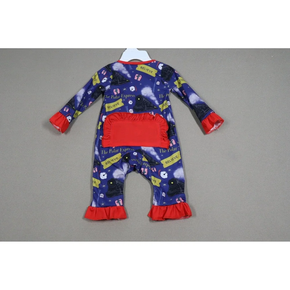 The Polar‎ Express Ruffle Zippy - Size 0-3M